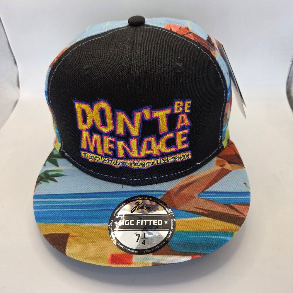 Headgear Classics Dont Be A Menace Loc Dog Fitted Hat 7 1/4 HGC NWT Cap